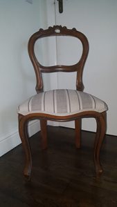 striped dining chair